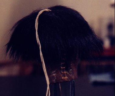 Shrunken head from behind